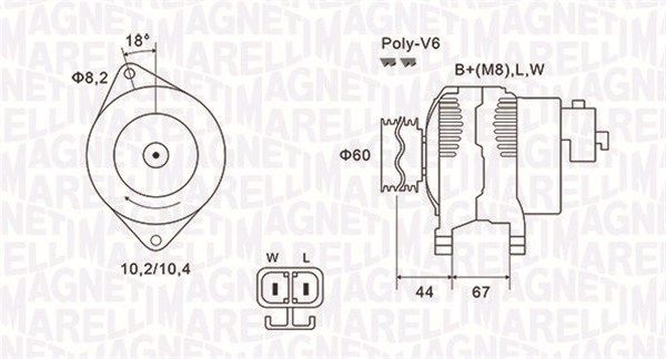 MAGNETI MARELLI Generaator 063731526010